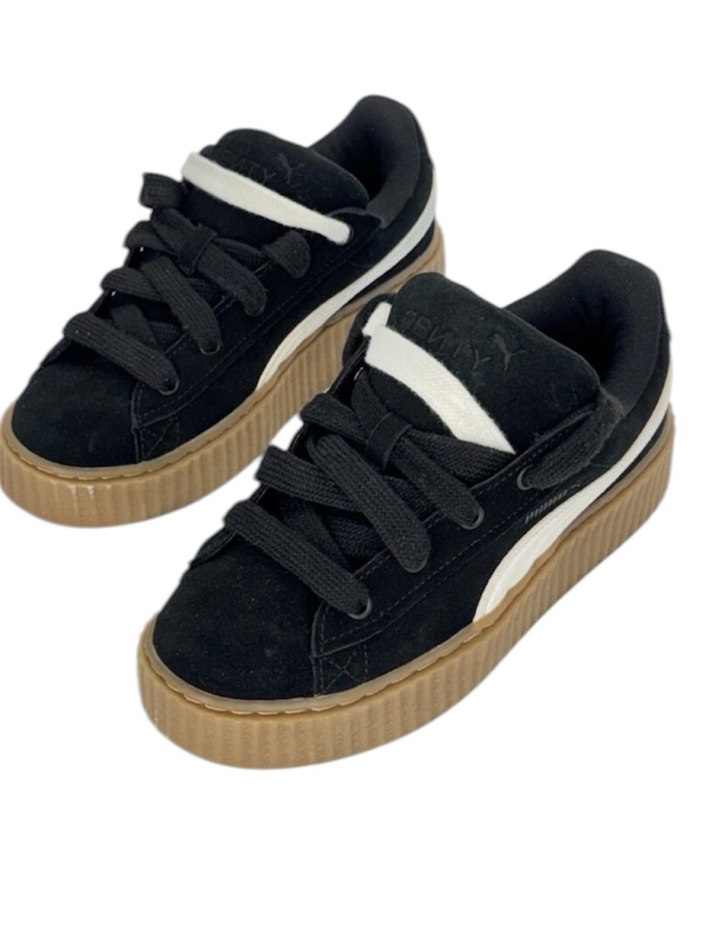 NWOB Puma X Fenty Rhianna Creeper Phatty Platform Sneakers in Black Warm White